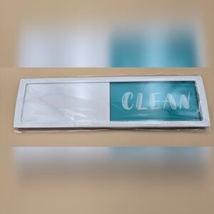 Pink/White/Green Dishwasher Clean Dirty Magnet. Cat Theme. Unopened.